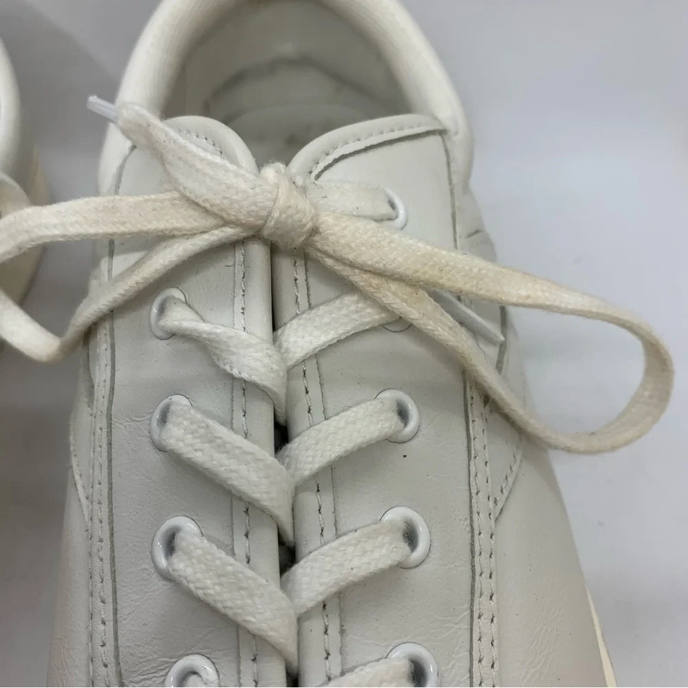 Tretorn Leather 2 Nylite Plus White on White Tennis Shoes Womens Size 11